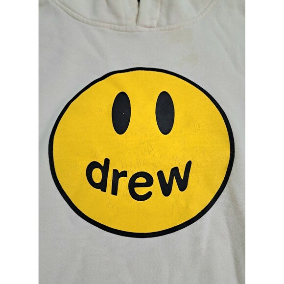 Drew House Mascot Smiley Hoodie Sweatshirt Pullover Large Beige Tan Cream - Picture 4 of 11